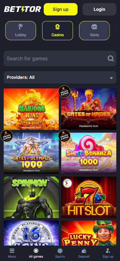 Betitor_Casino_game_gallery_mobile