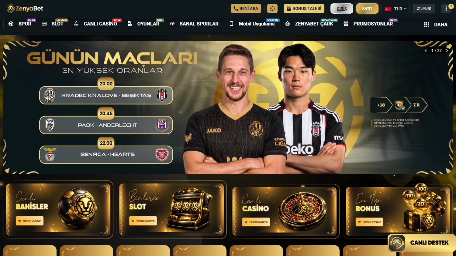ZenyaBet_Casino_homepage_desktop