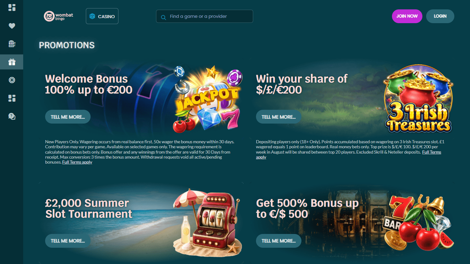WombatBingo_Casino_promotions_desktop