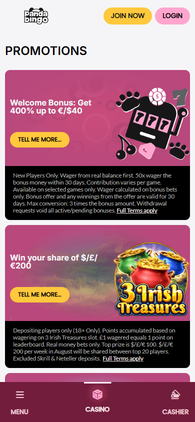 Panda_Bingo_Casino_promotions_mobile