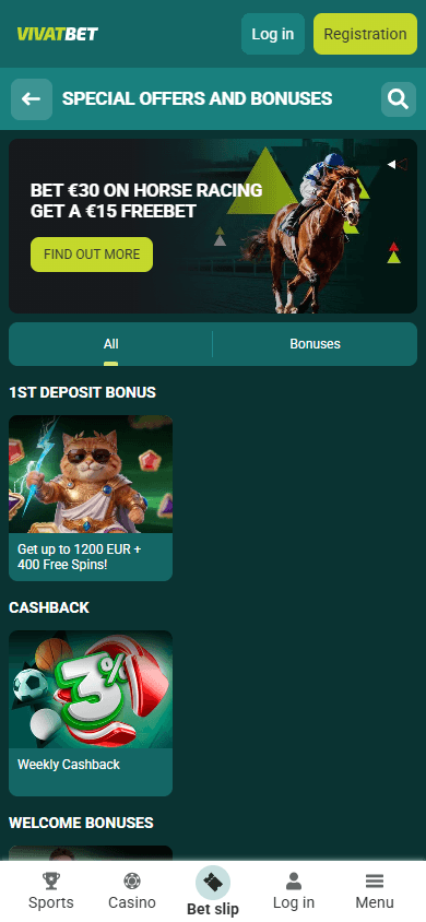 VivatBet_Casino_IE_promotions_mobile