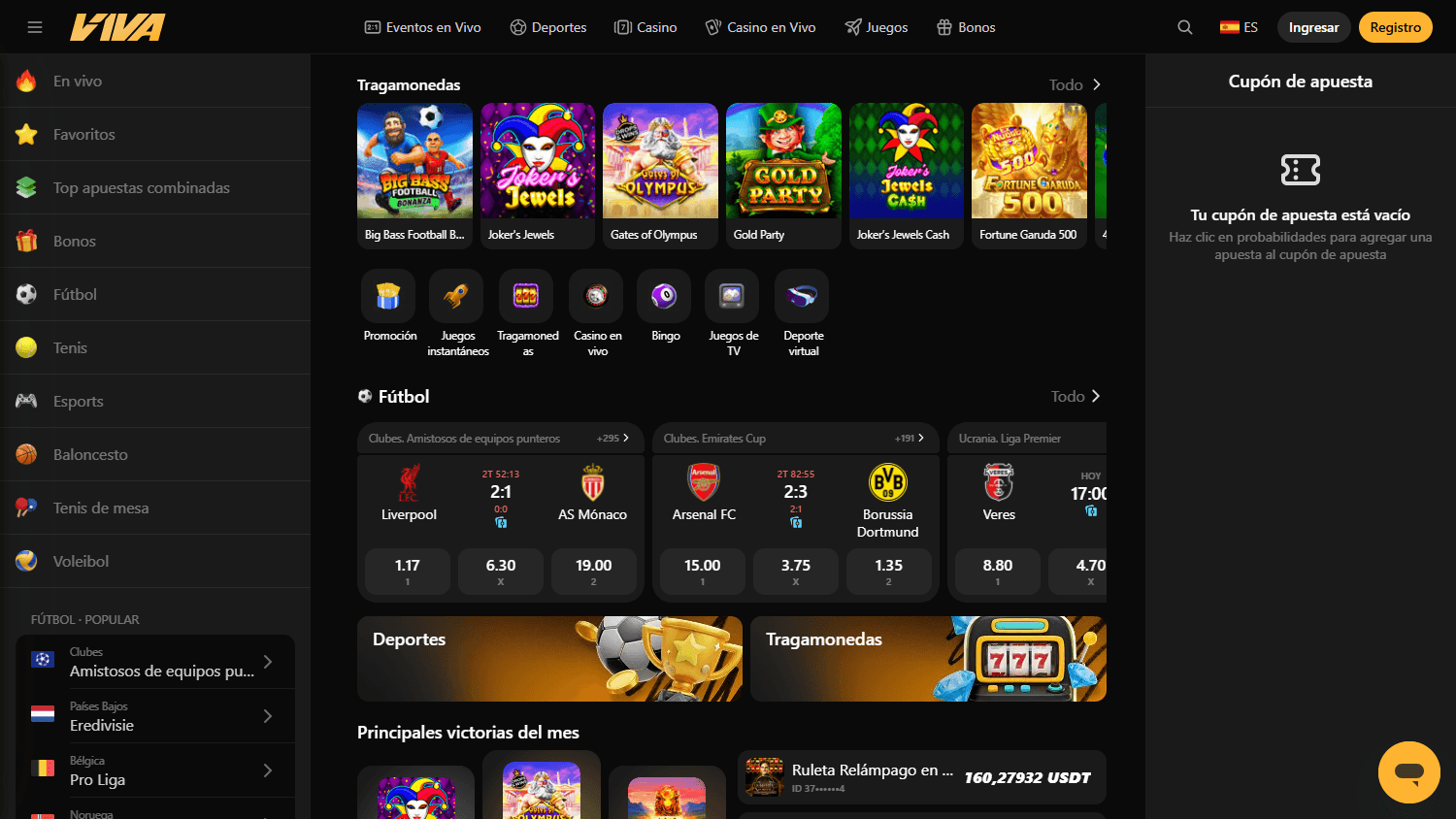 V1va_Casino_homepage_desktop