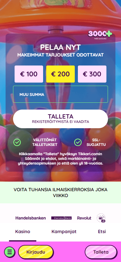 Tikkari_Casino_homepage_mobile