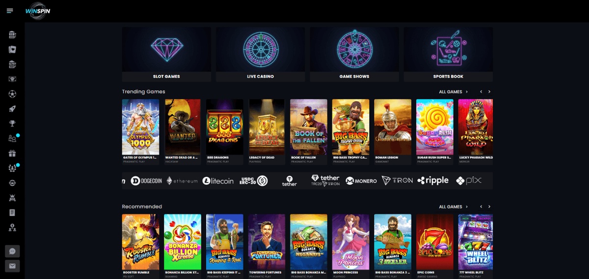 WinSpin is a new online casino launched in Canada in August
