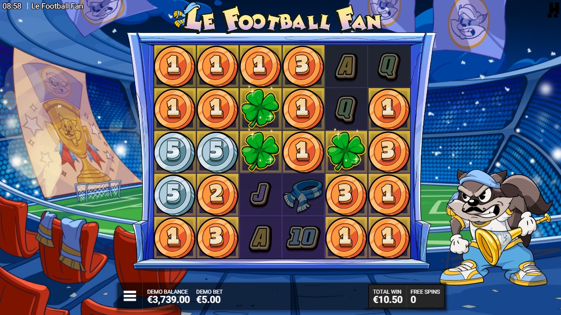 During Free spins, Four-Leaf Clover symbols will activate and multiply every Coin and Bucket of Gold