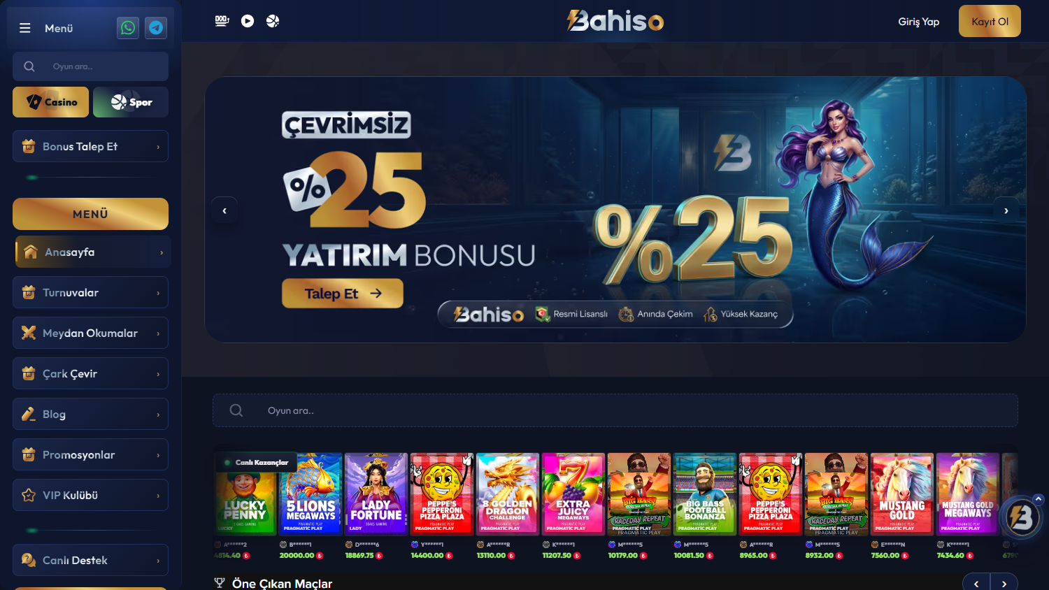 Bahiso_Casino_homepage_desktop