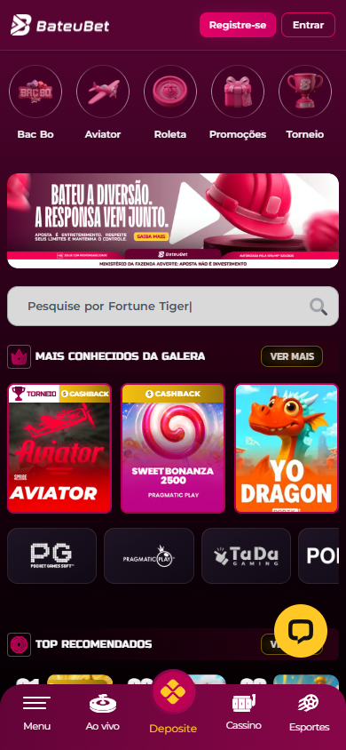 BateuBet_Casino_homepage_mobile