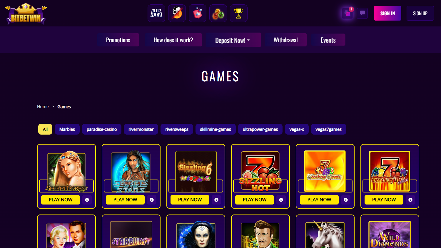 BitBetWin_Casino_game_gallery_desktop