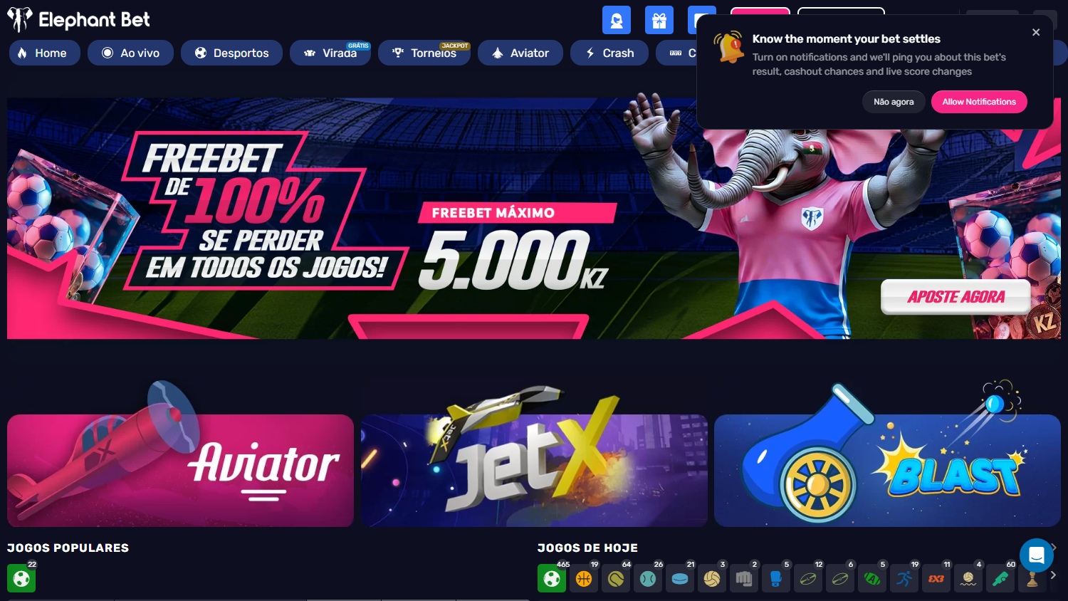 Elephant_Bet_Casino_AO_homepage_desktop
