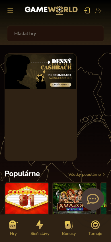 Gameworldbet.sk_Casino_homepage_mobile