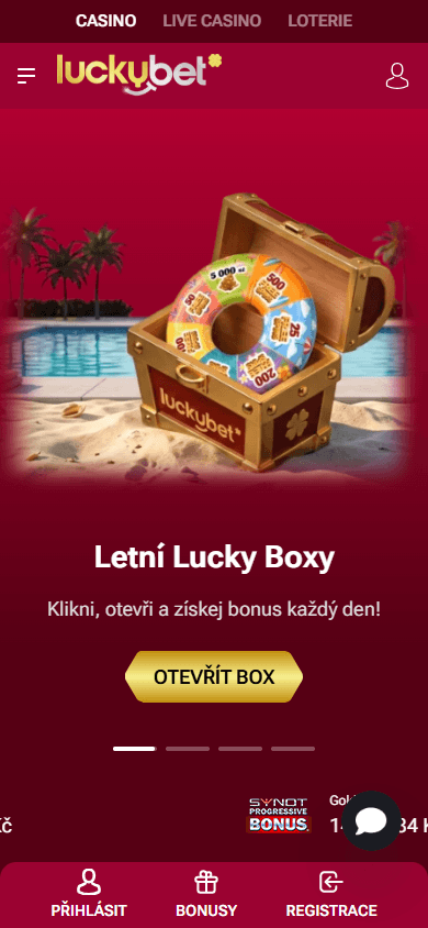 Luckybet_Casino_homepage_mobile