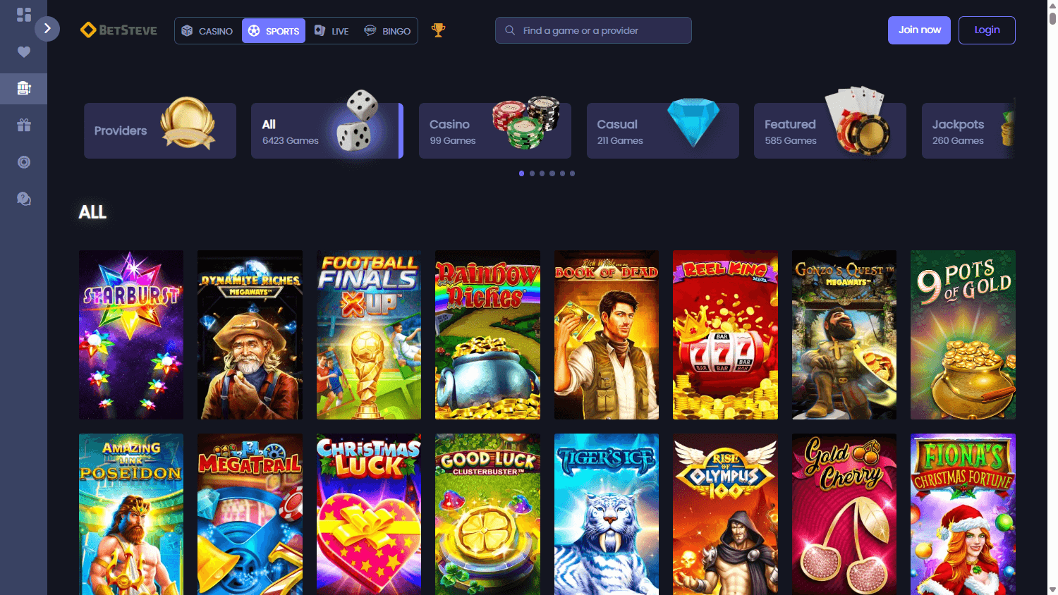 betsteve_casino_game_gallery_desktop