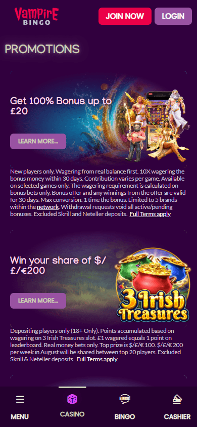 Vampire_Bingo_Casino_promotions_mobile