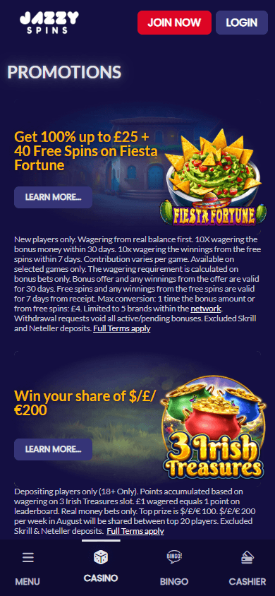 Jazzy_Spins_Casino_promotions_mobile