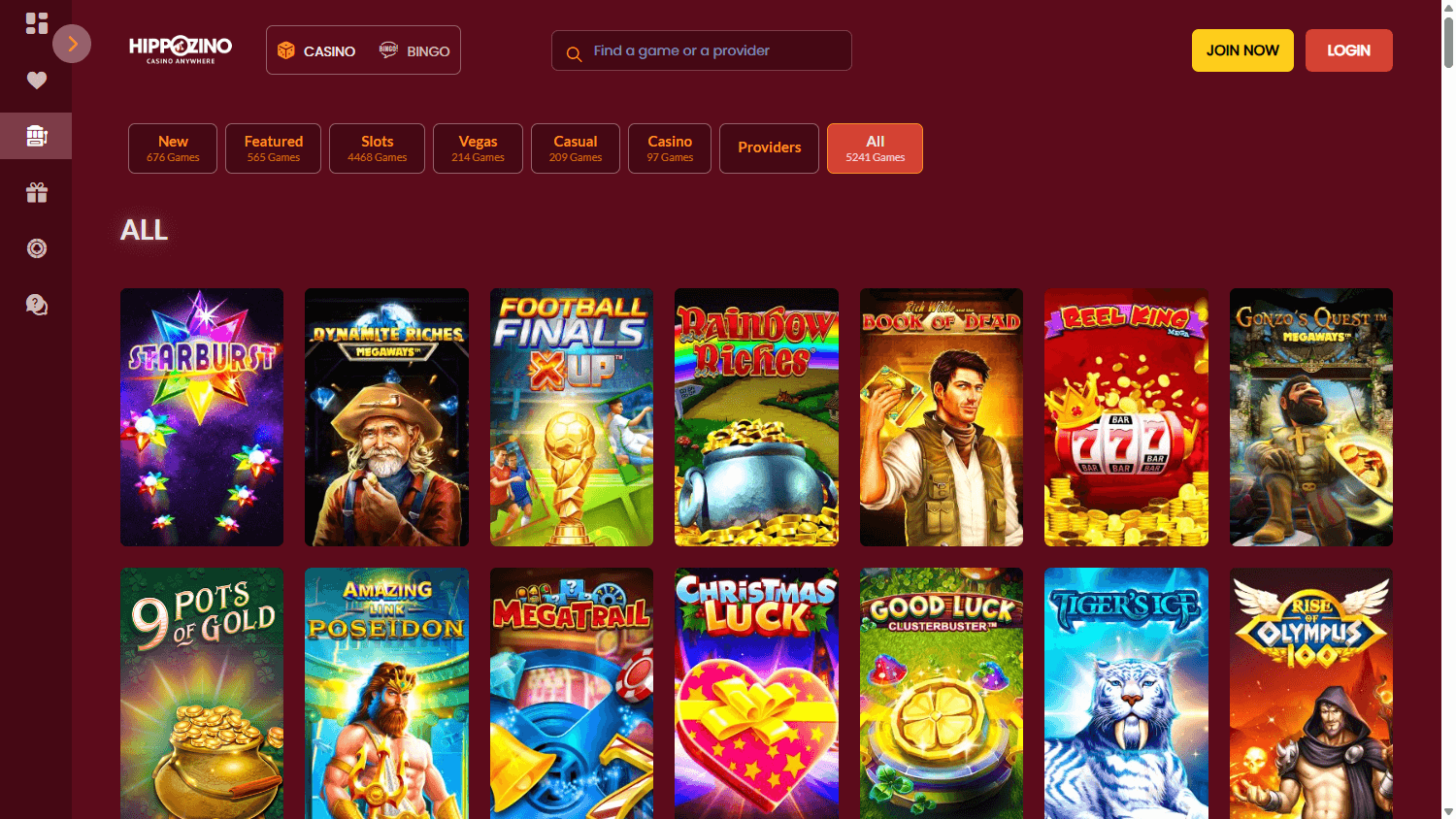 Hippozino_Casino_game_gallery_desktop