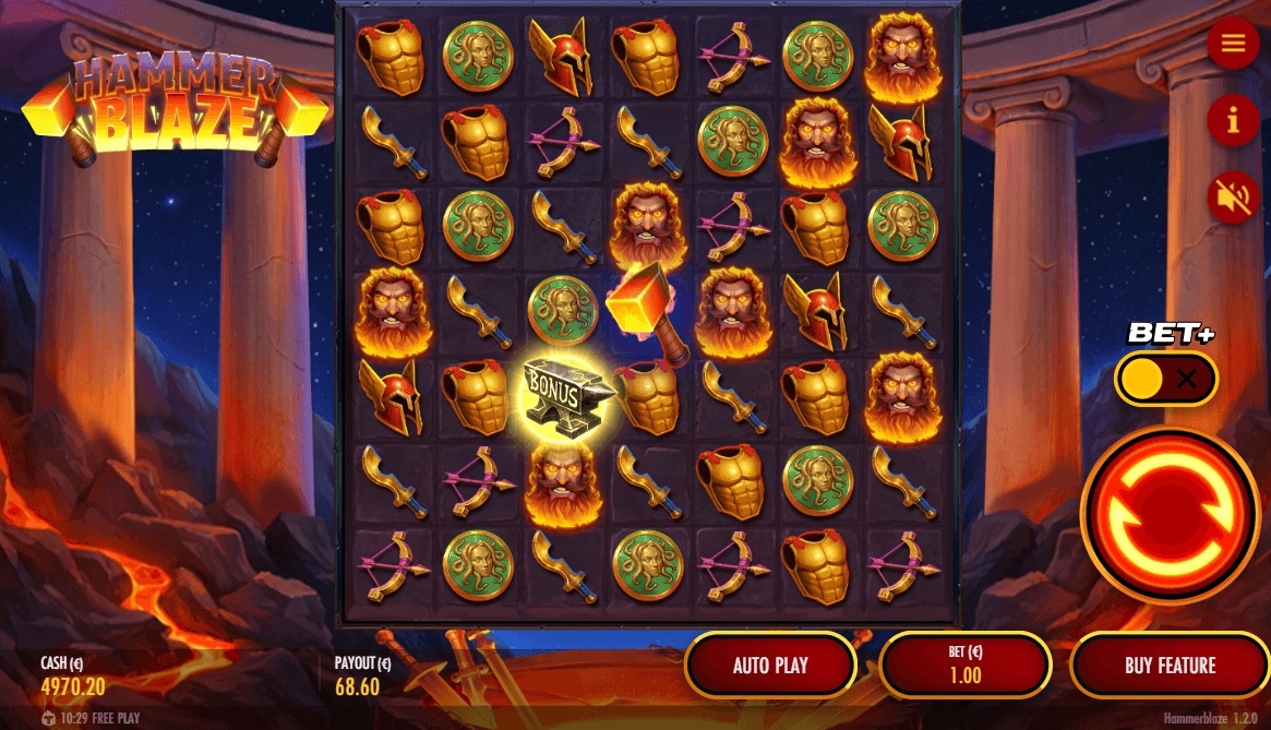 Hammerblaze invokes Hephaestus, the blacksmith to the gods in the Greek Pantheon