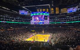 Crypto.com Arena during a Lakers NBA Cup game