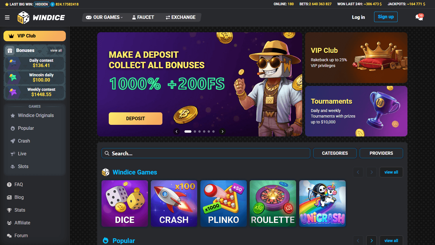 windice_casino_homepage_desktop