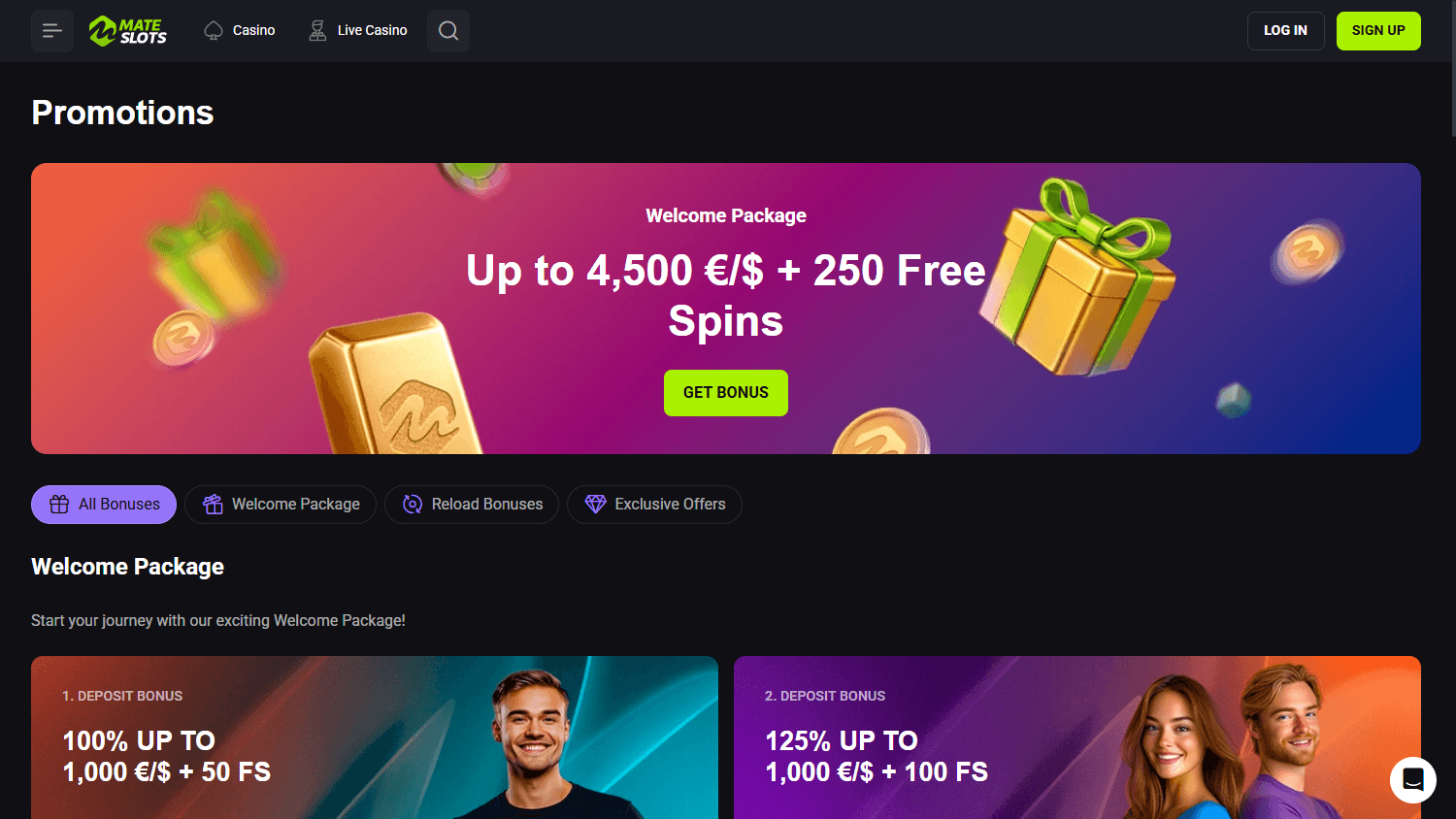 mateslots_casino_promotions_desktop