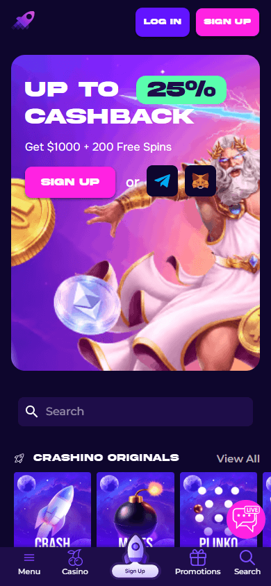 crashino_casino_homepage_mobile