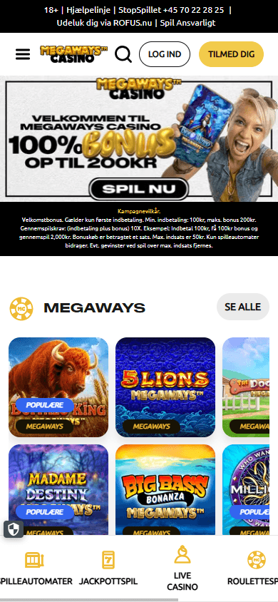 megaways_casino_dk_homepage_mobile
