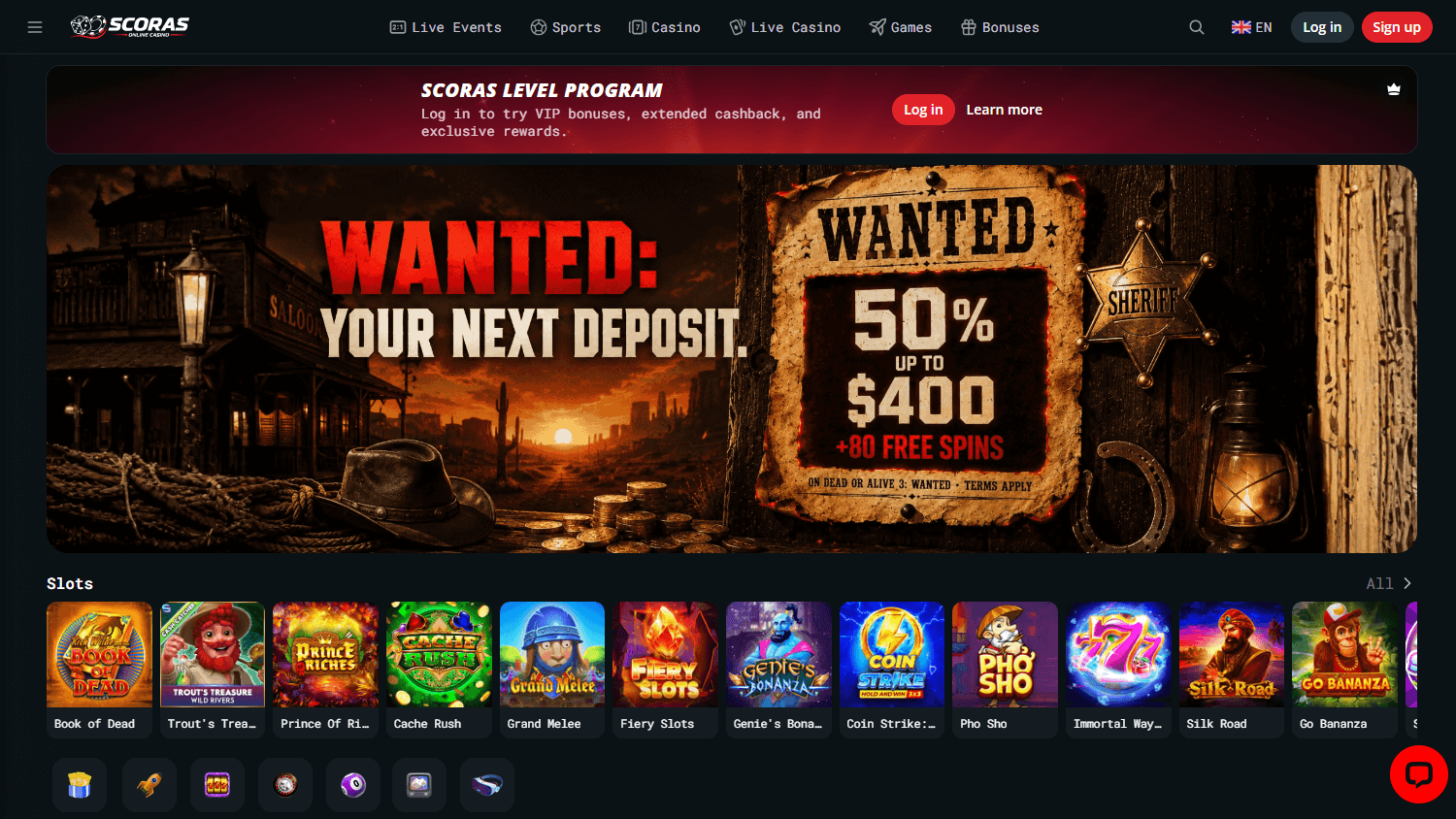 scoras_casino_homepage_desktop