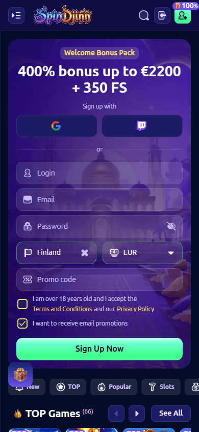 spindjinn_casino_homepage_mobile