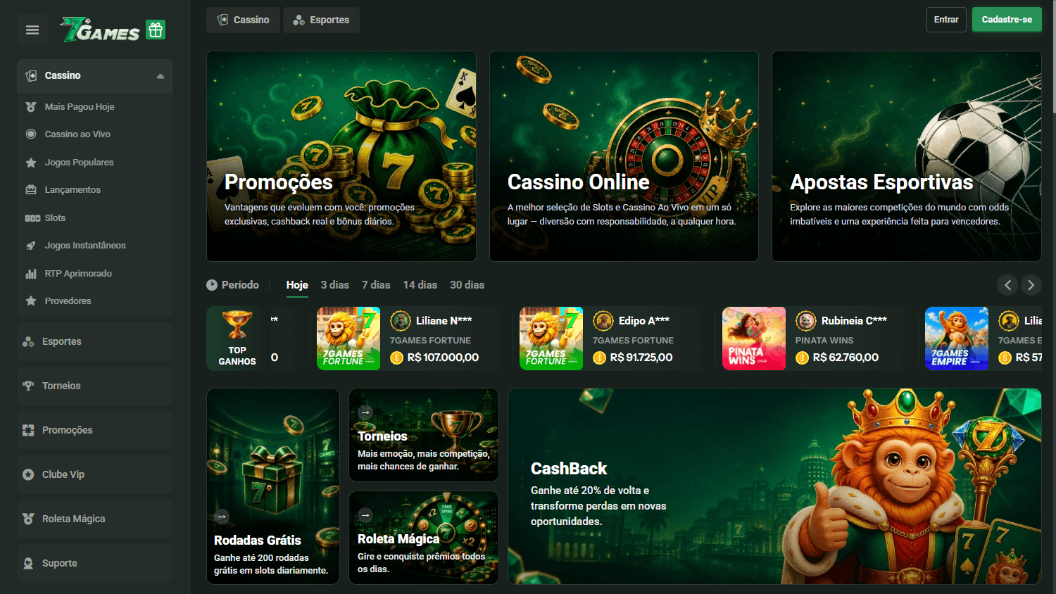 7Games.bet_Casino_homepage_desktop