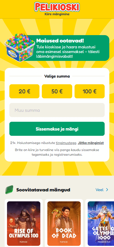 pelikioski_casino_homepage_mobile