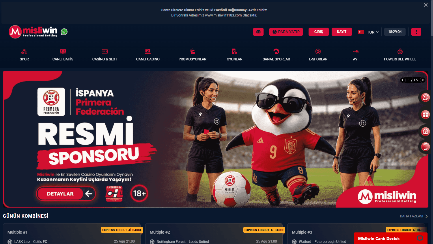 misliwin_casino_homepage_desktop