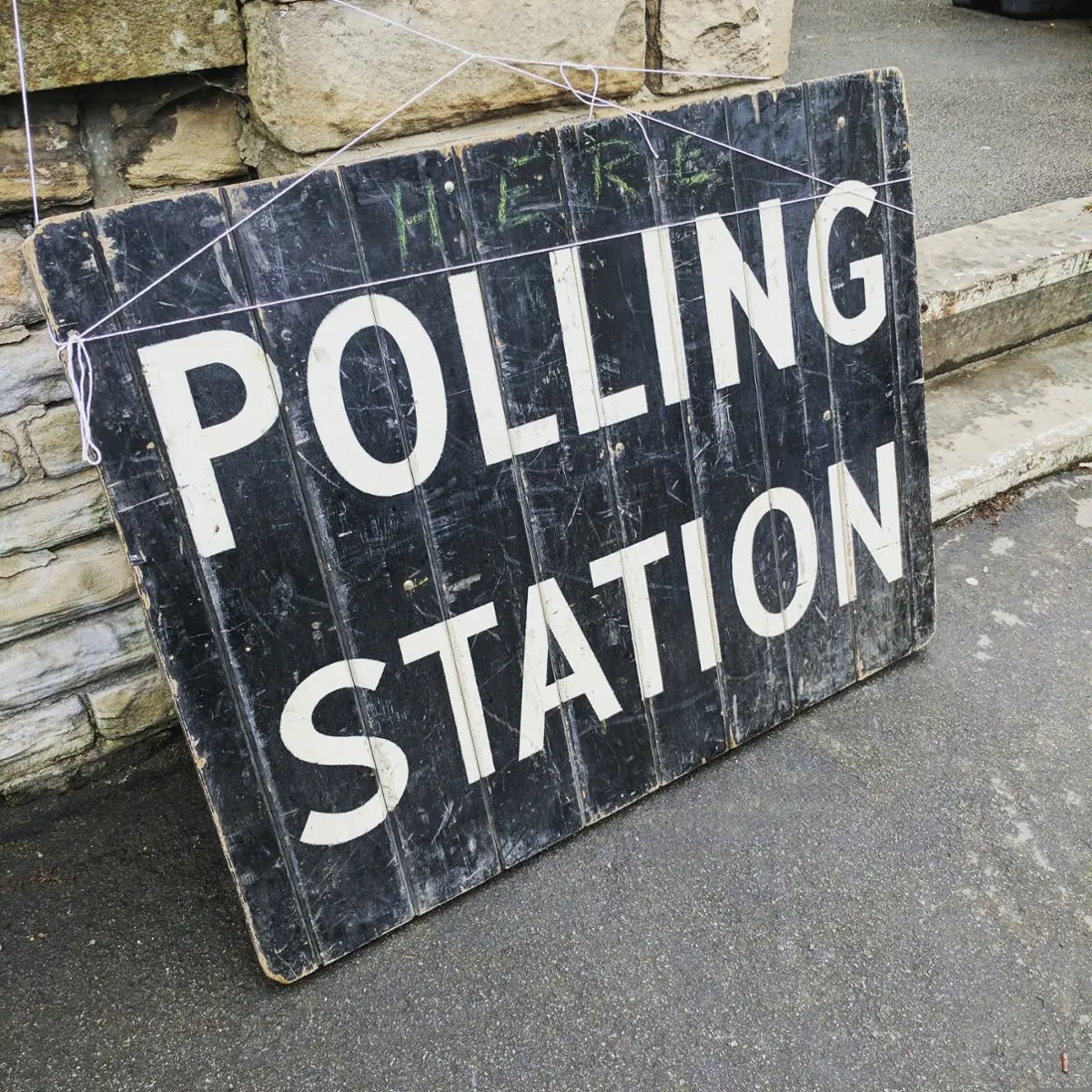 polling-station-sign