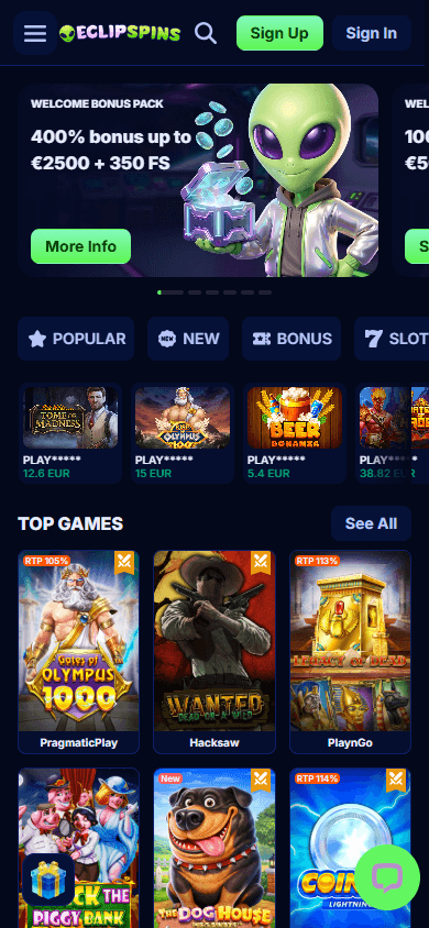 eclipspins_casino_homepage_mobile
