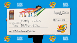 Lady Luck wins it big in Illinois