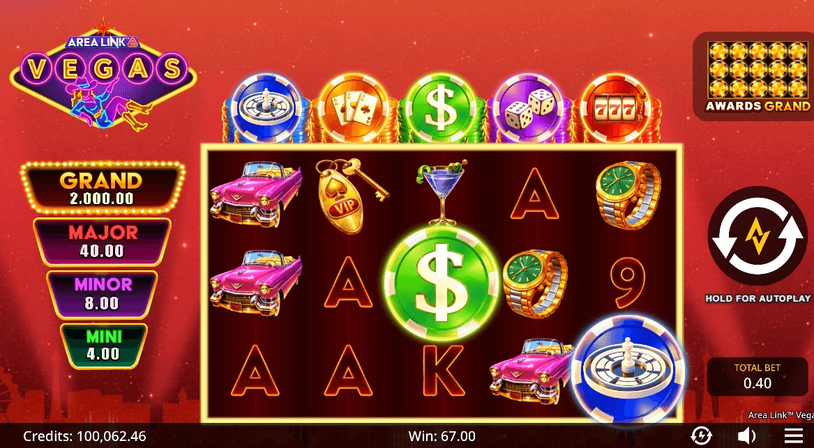 Area Link Vegas perfectly depicts the glitz and glamor of Sin City
