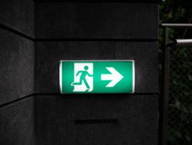 Unplug exit sign
