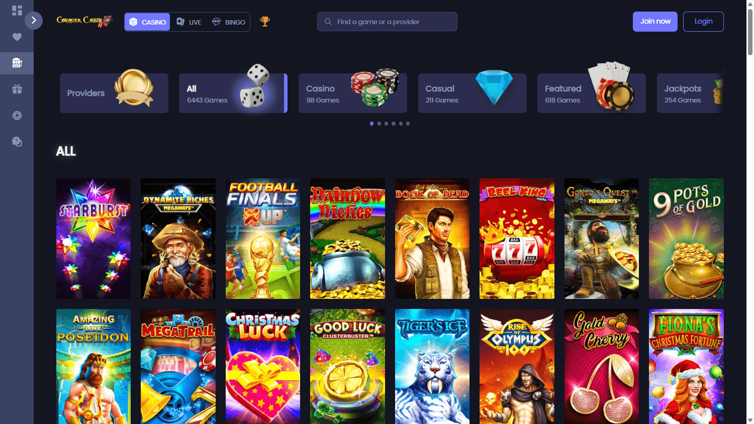 conquercasino_game_gallery_desktop