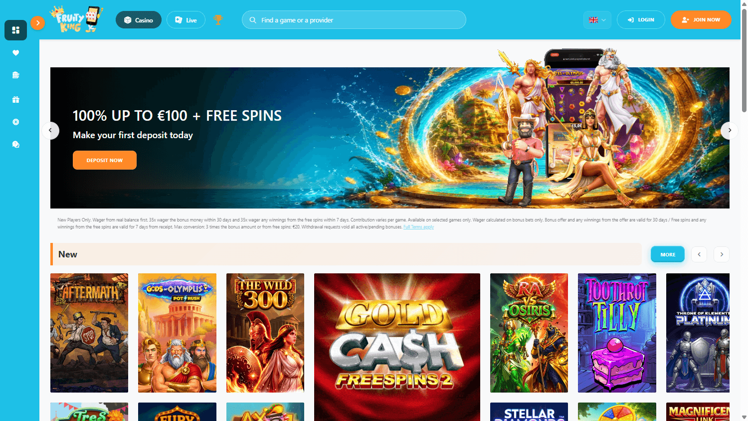 Fruity_King_Casino_homepage_desktop