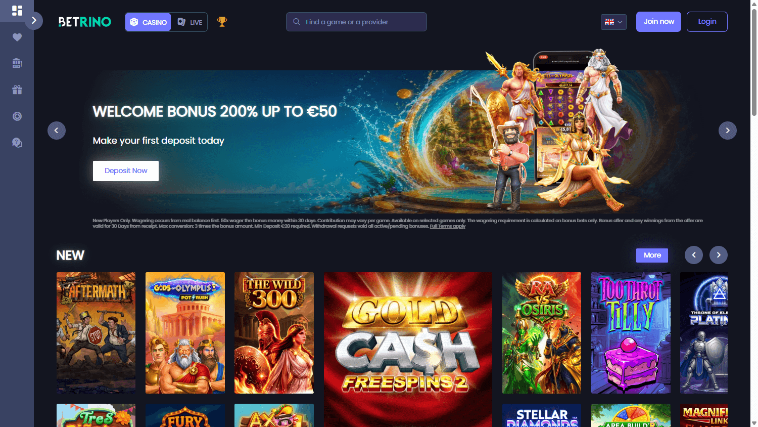 betrino_casino_homepage_desktop