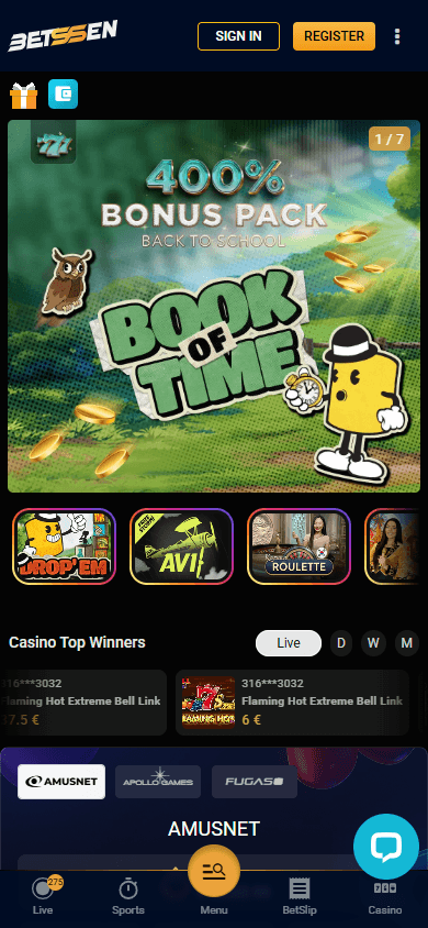 betssen_casino_homepage_mobile