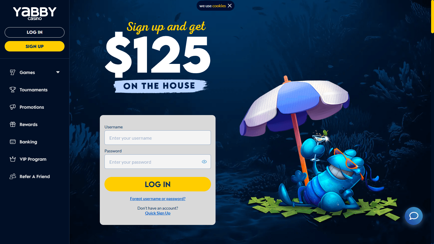 yabby_casino_homepage_desktop