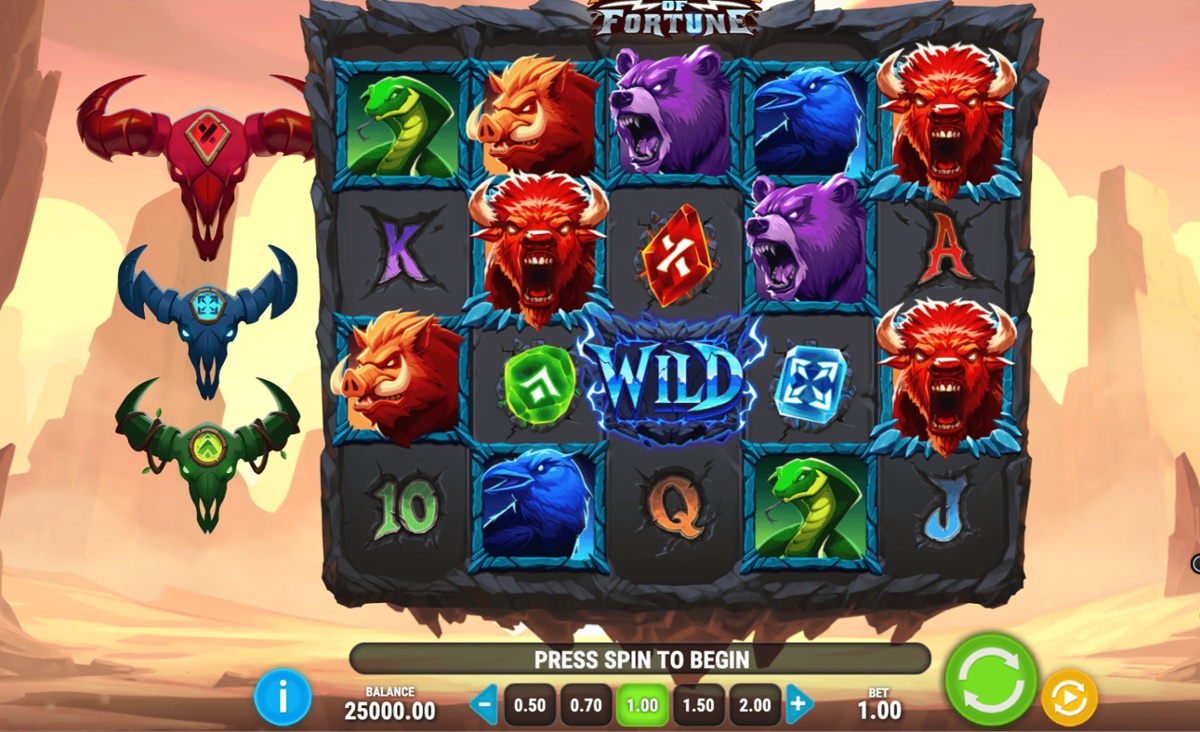 Triple Beasts of Fortune is highly dramatic in presentation
