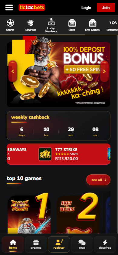 tictacbets_casino_homepage_mobile