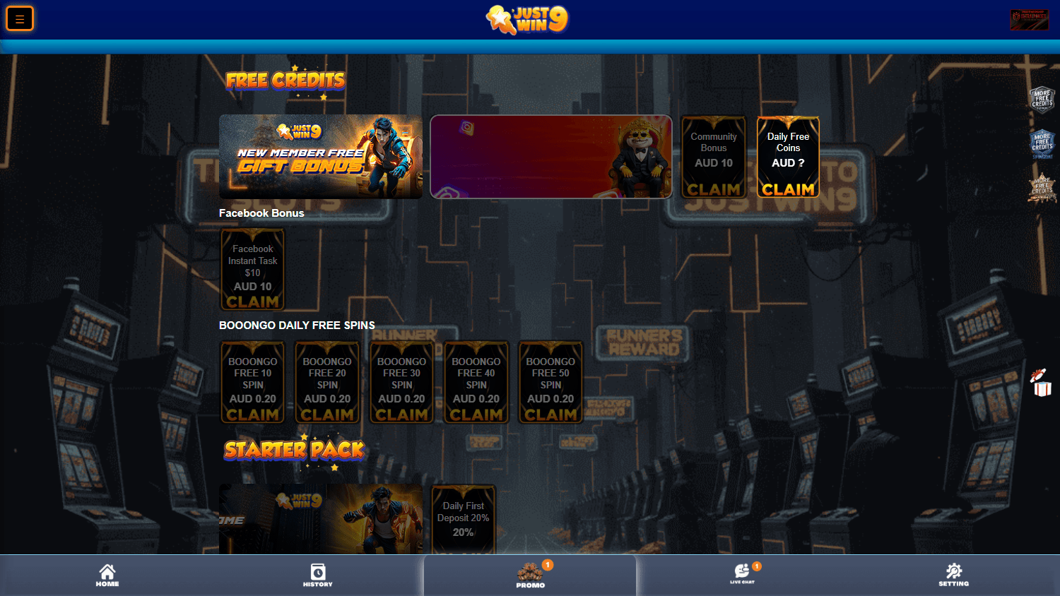 justwin9_casino_promotions_desktop