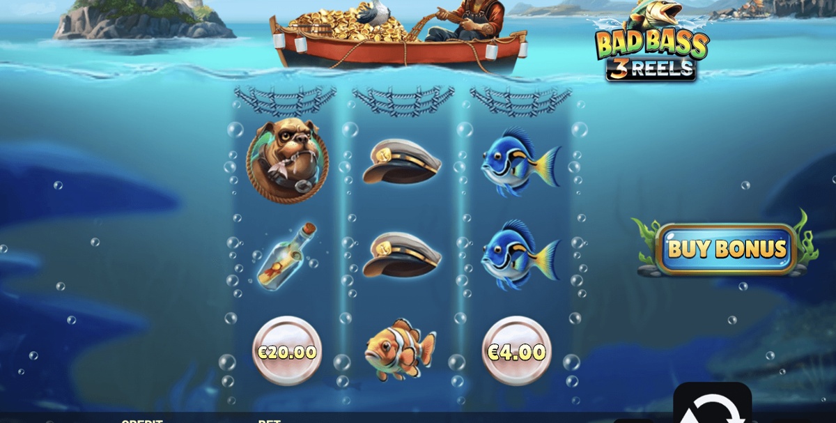 Bad Bass 3 Reels has kept things simple with the game mechanics