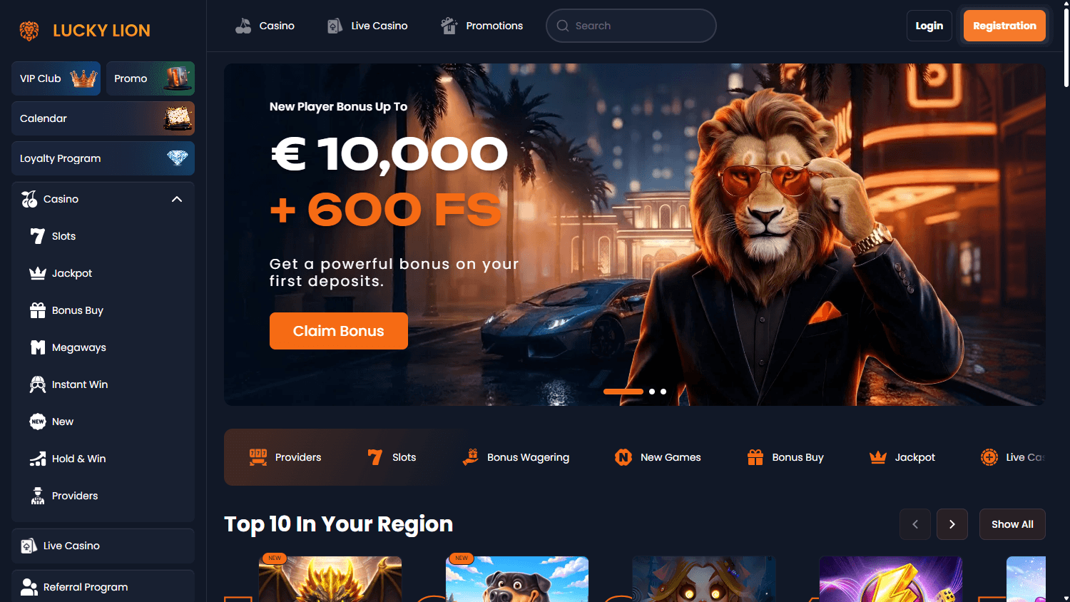 luckylion_casino_homepage_desktop