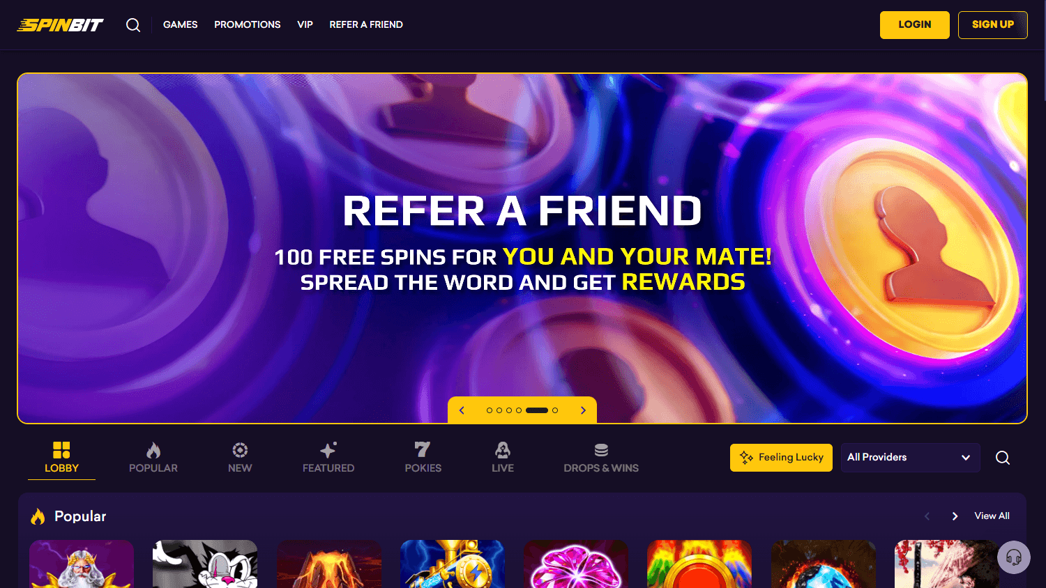 spinbit_casino_homepage_desktop