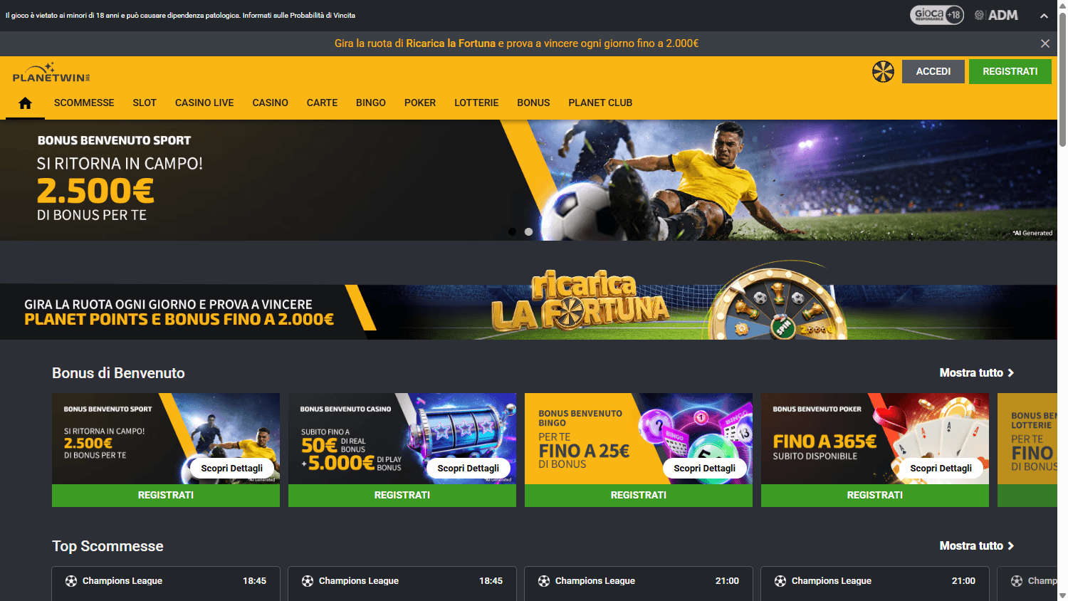 planetwin365_casino_it_homepage_desktop
