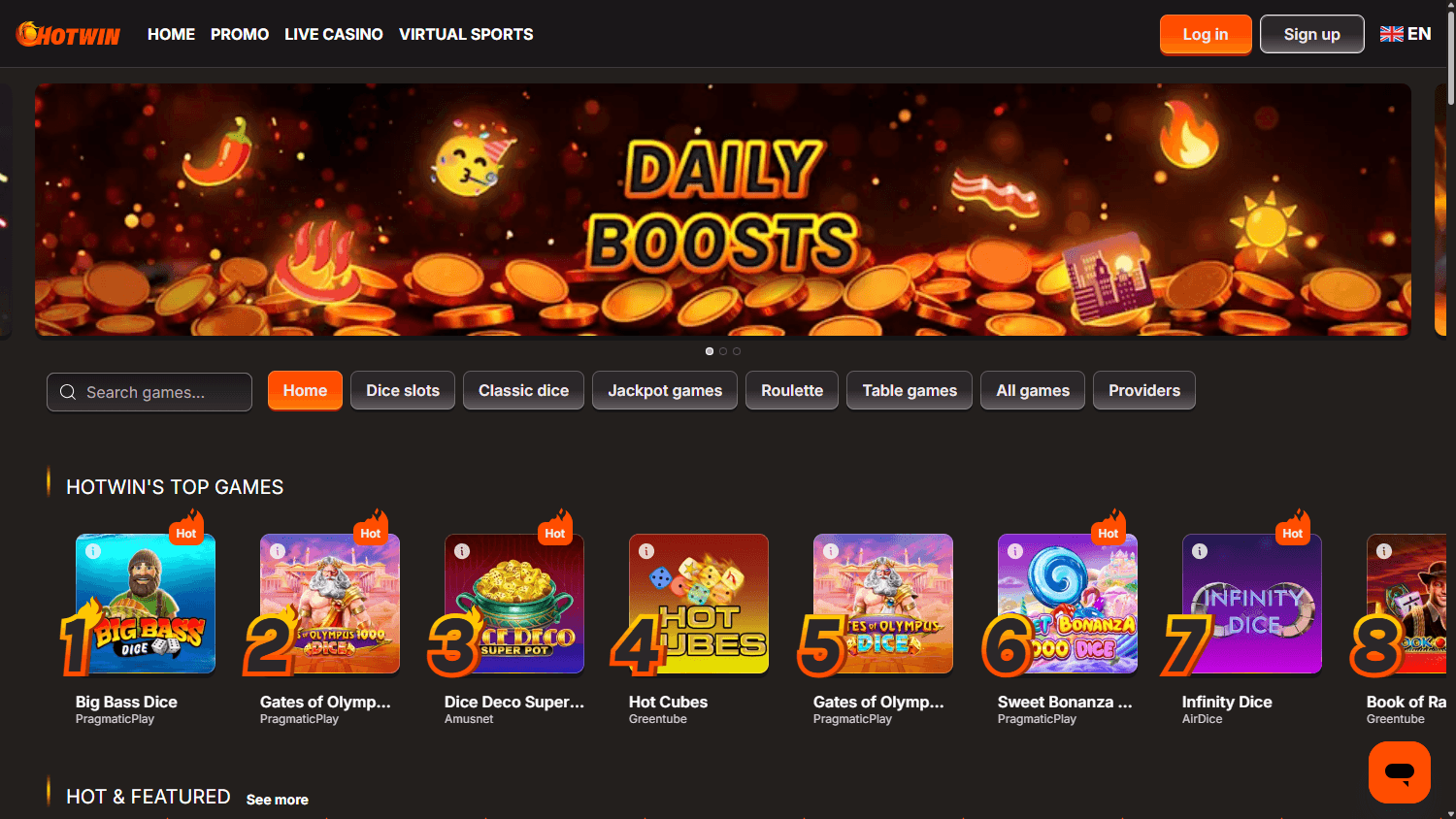 MogoBet homepage website screenshot