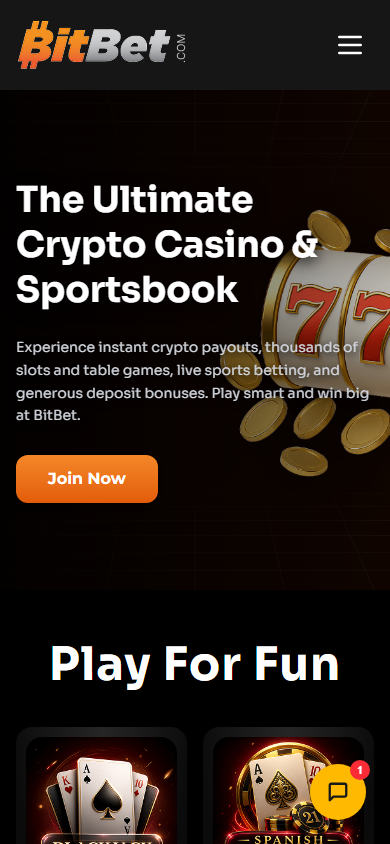 BitBet_Casino_homepage_mobile