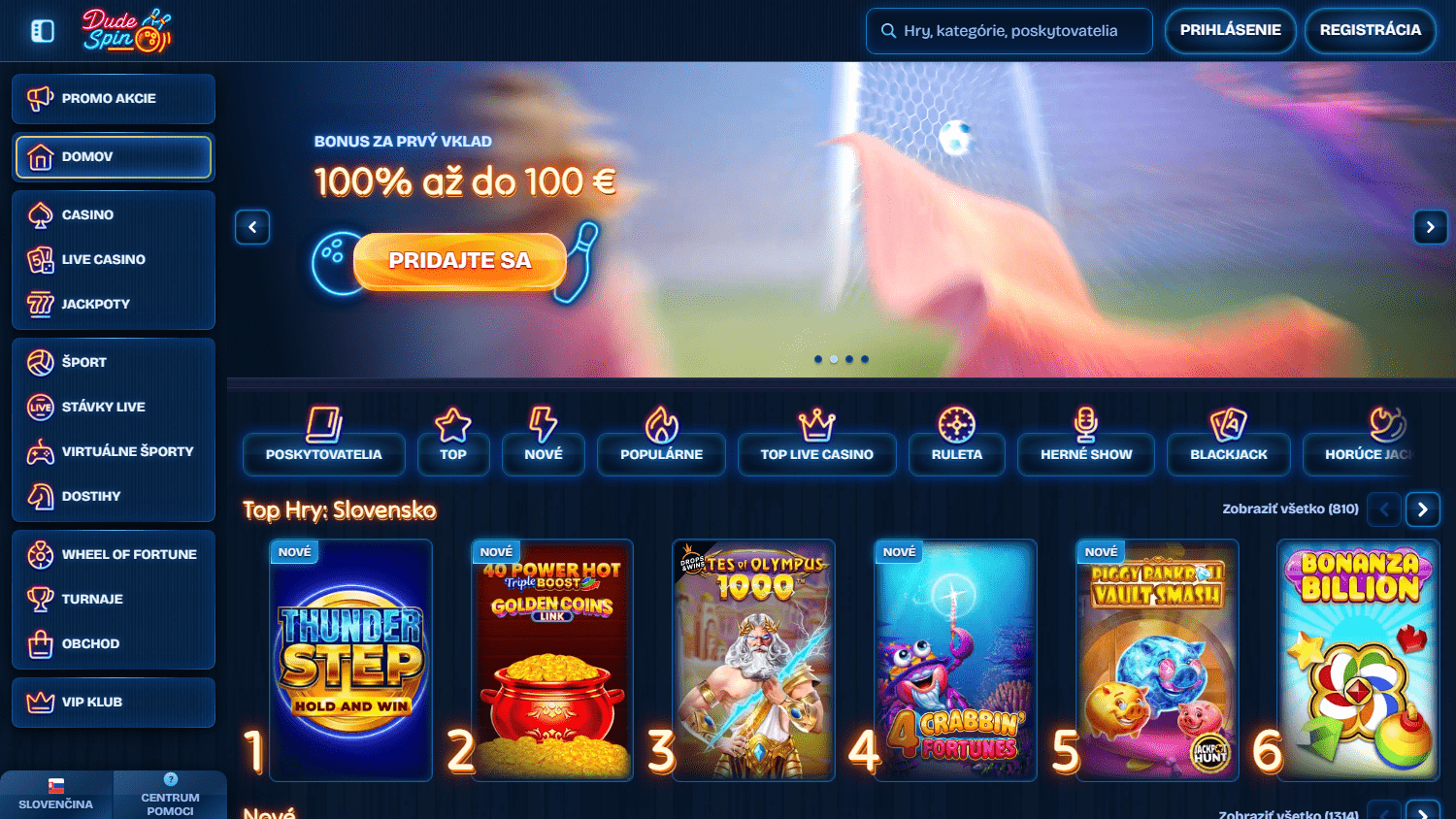 Dudespin_Casino_homepage_desktop